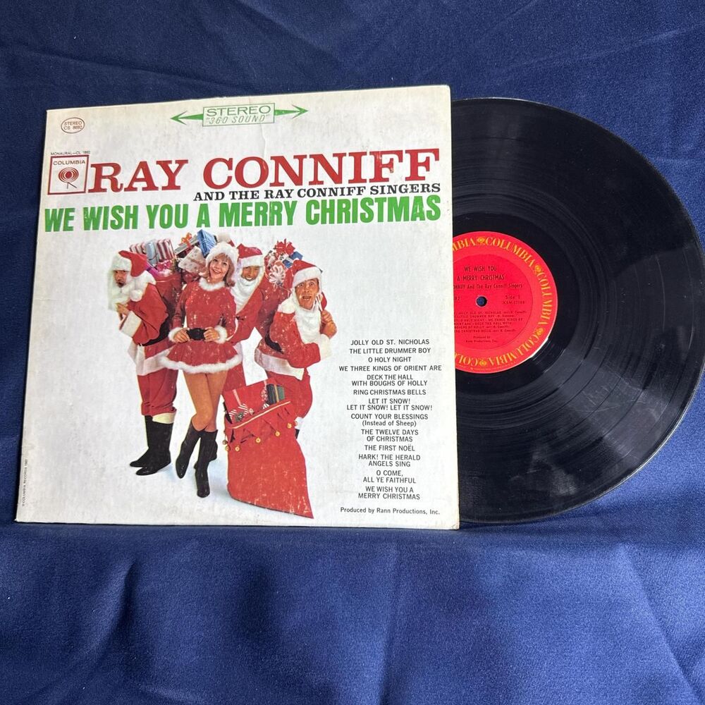 1963 Christmas vinyl record "We Wish You A Merry Christmas" by Ray Conniff